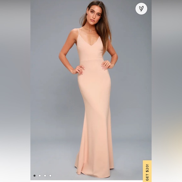 Lulus Dresses Lulus Blush Pink Prom Dress Poshmark